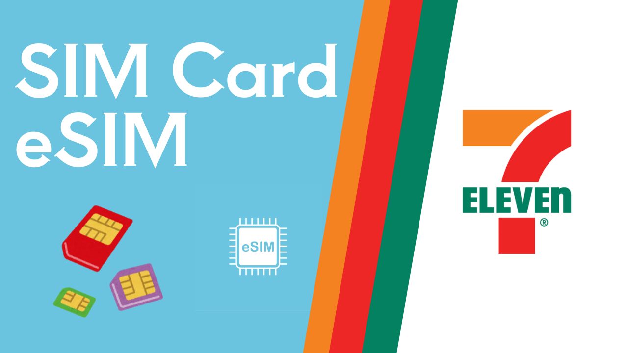 Prices and features of sim cards/eSIMs sold at 7-eleven in Japan
